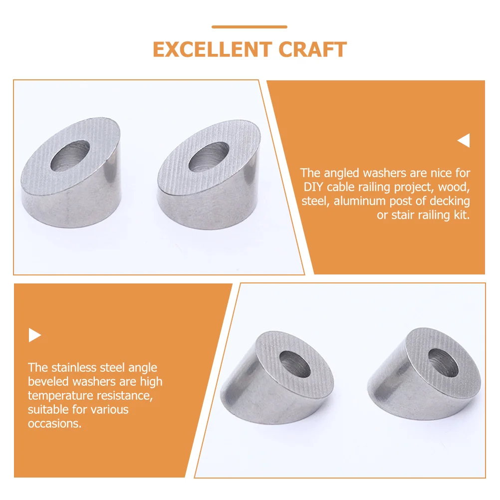 Round Beveled Washers