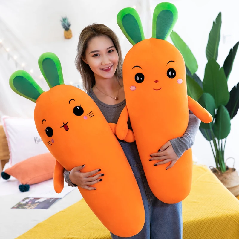

50cm Cartoon Plant Carrot Plush toy Cute Simulation Vegetable Carrot Pillow Dolls Stuffed Soft Toys for Children Gift