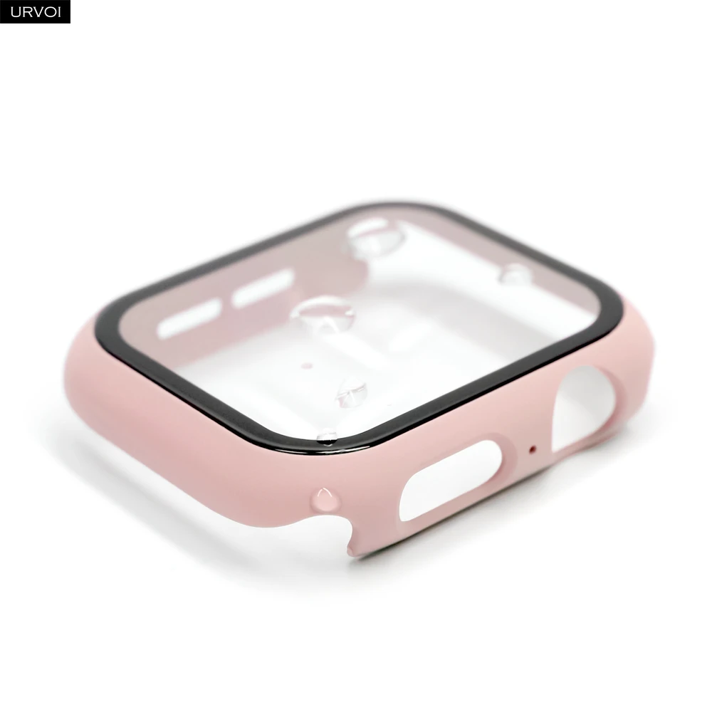 URVOI Full Cover Tempered Glass Case with Plastic Bumper