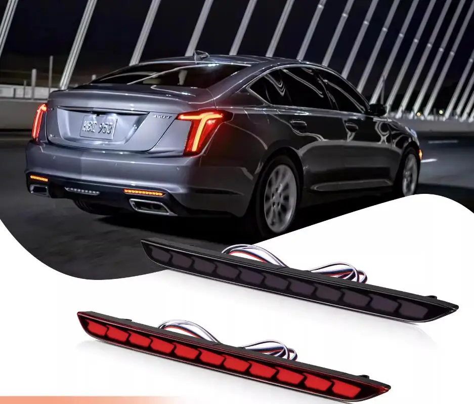 

car accessories bumper tail light for Cadillac CT5 light taillight LED Reflector 2020~2024y for Cadillac ct5 fog lamp