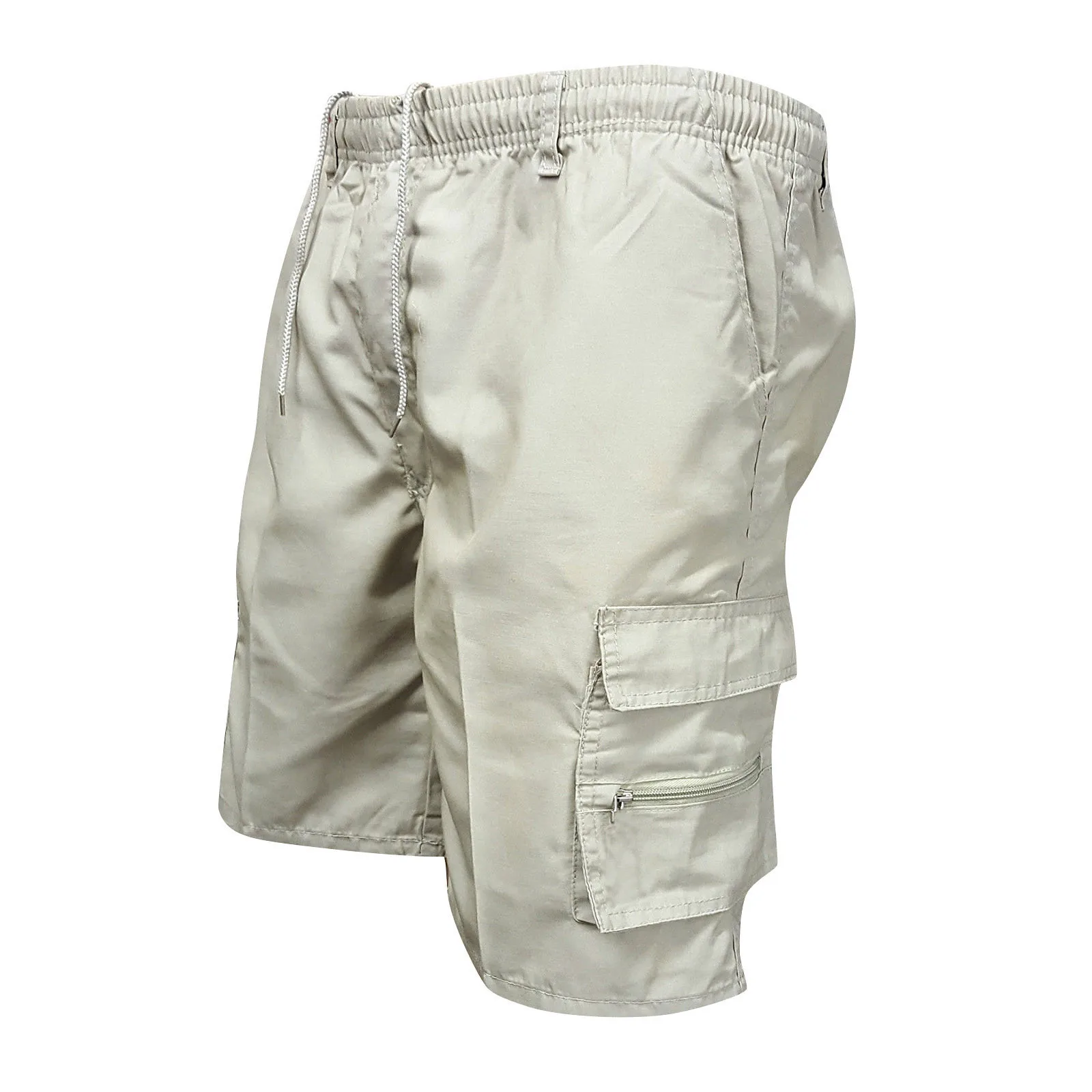 

Шорты-карго мужские с кулиской, летние спортивные штаны, военные тактические короткие брюки, повседневные камуфляжные свободные укороченные штаны для бега