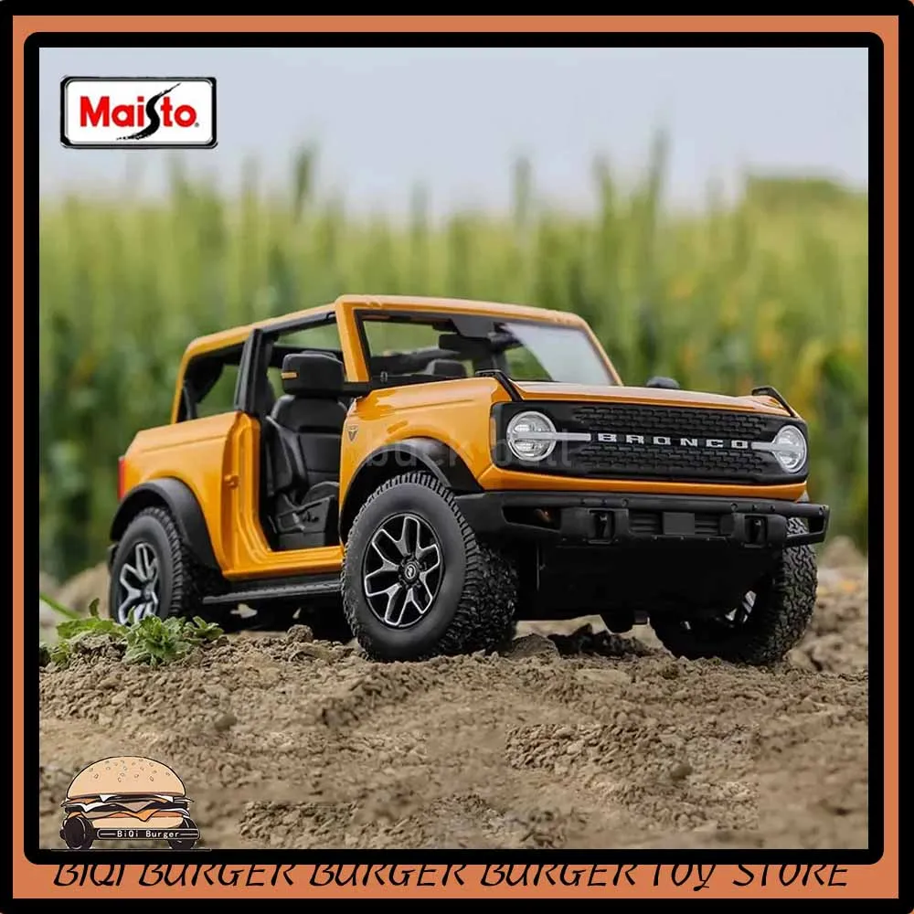

1:18 Maisto 2021 Ford Bronco Badlands Wildtrak Jeep Model Car Diecast Car Edition Alloy Luxury Vehicle Car Collection Toys Gifts
