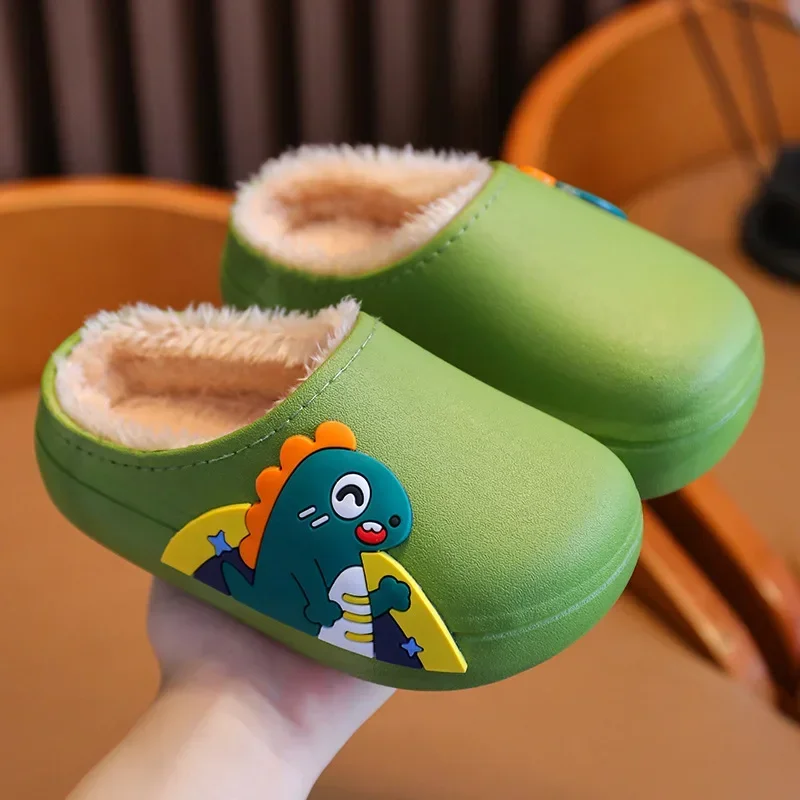 thumbnail image 2 of ONKOUKOU Cute Cartoon Boys Slippers - Non Slip Lightweight Open Toe Indoor Shower Pool Slippers For All Seasons 2 of 12