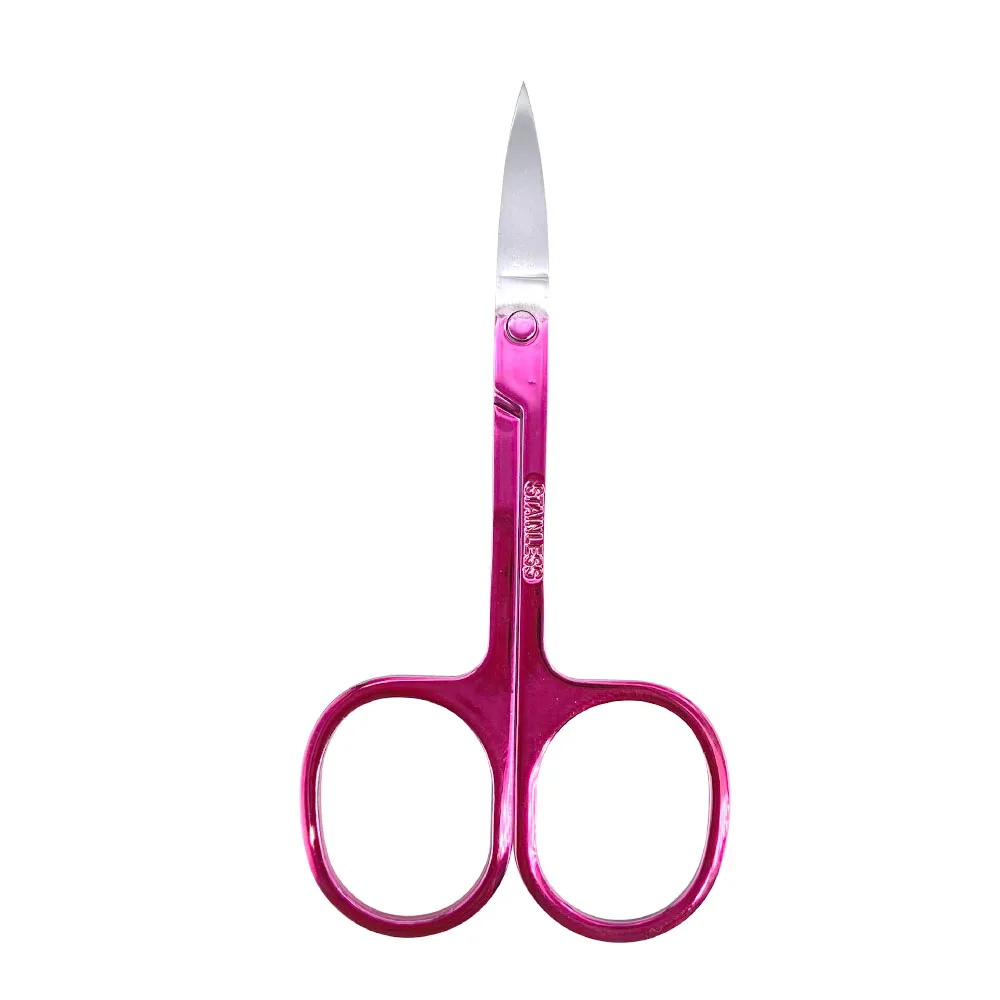 1 Pc Eyebrow Scissor Makeup Eyelash Trimmer Facial Hair Remover Manicure Nail Cuticle Scissors
