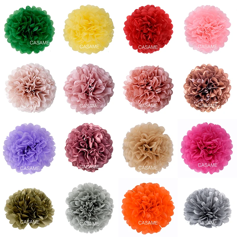 Black and Gold Tissue Paper Pom Poms Hanging Tissue Flowers Poms  Decorations Pack of 12 for Wedding, Birthday,Party Backdrop Decor ect.  (12