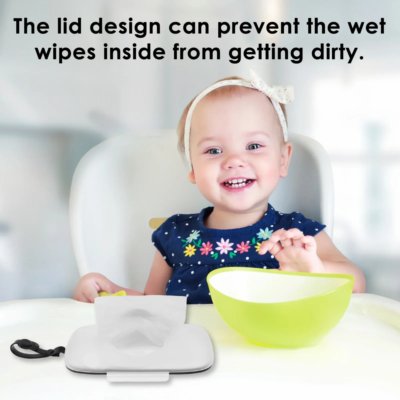 2 Pcs Wipes Dispenser Portable Baby Wipe Storage Box Case Sealing Design Lids Container Heart Shaped Lid Adult Reusable 3