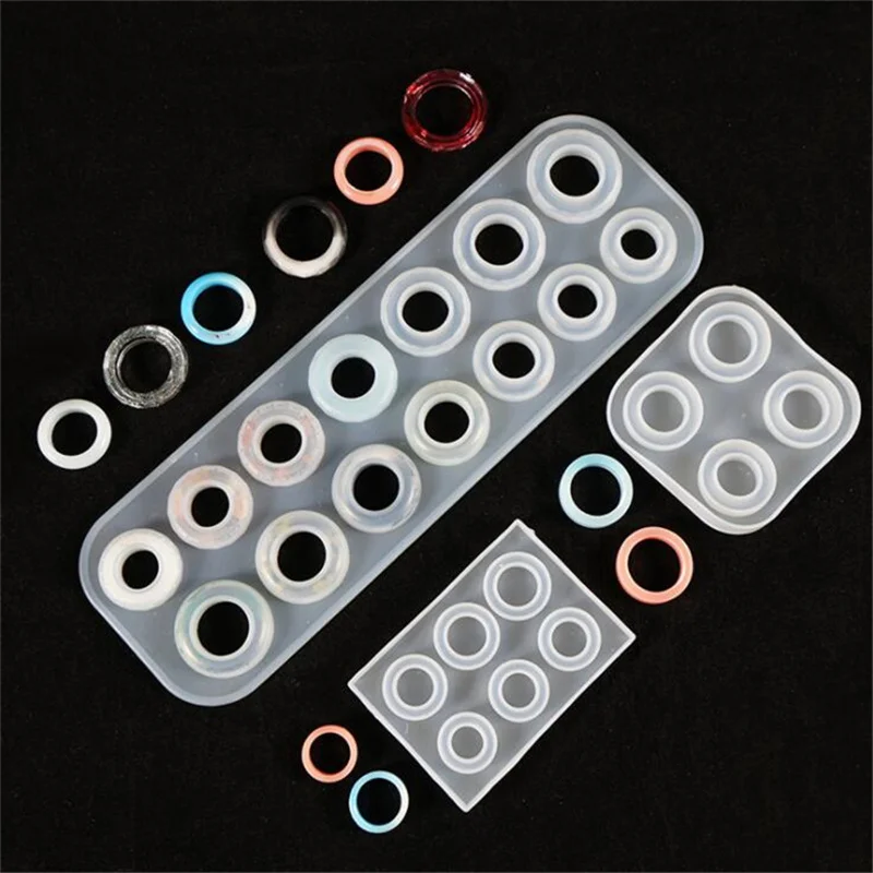 Epoxy Resin Crystal Silicone Molds Rings Handmade For DIY Woman Necklace Jewelry Making Supplies Craft Accessory Material