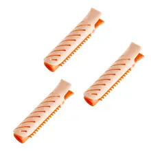 

Natural 3Pcs/Set Oval No Trace Hairpin Curler Root Clip Portable Hair Curling Pin Soft for Female