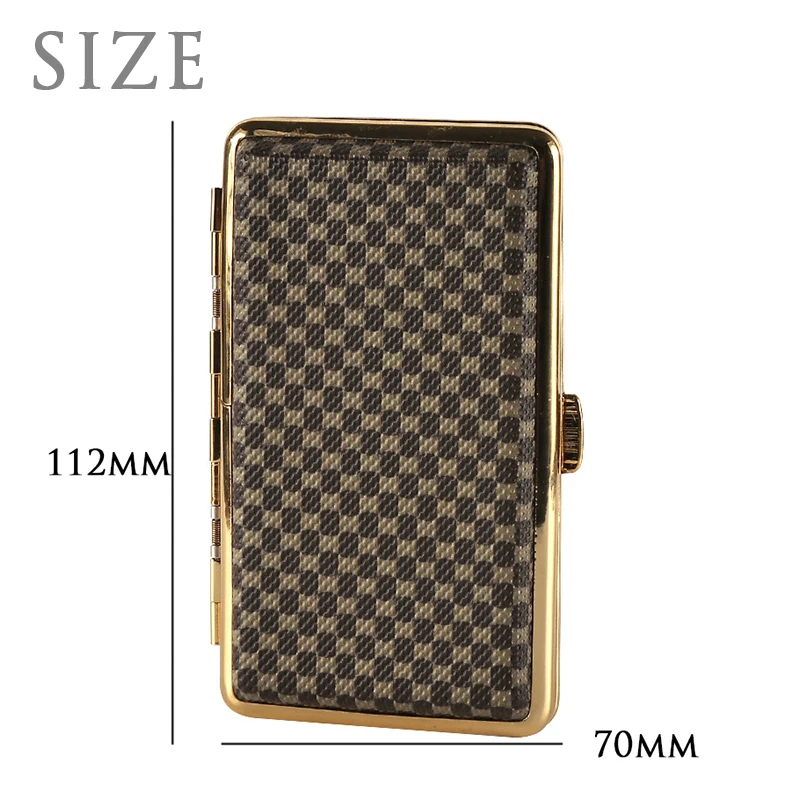 20Pcs Retro Lengthened Thin Cigarette Case Leather Material Split Wear-resistant Anti-Pressure Cigarette Accessories