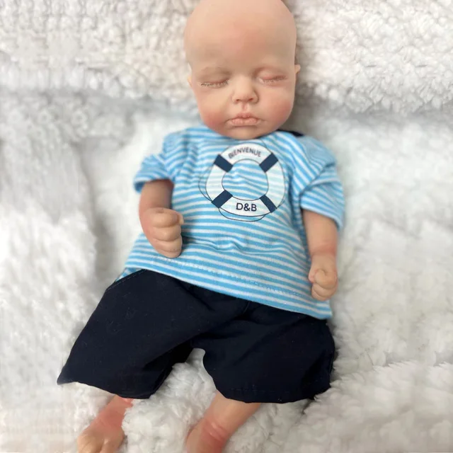 33CM Reborn Dolls Full Solid Silicone Loulou Unpainted Bebe Reborn Kукла  Pеборн Bebé Reborn De Silicona Cuerpo Entero