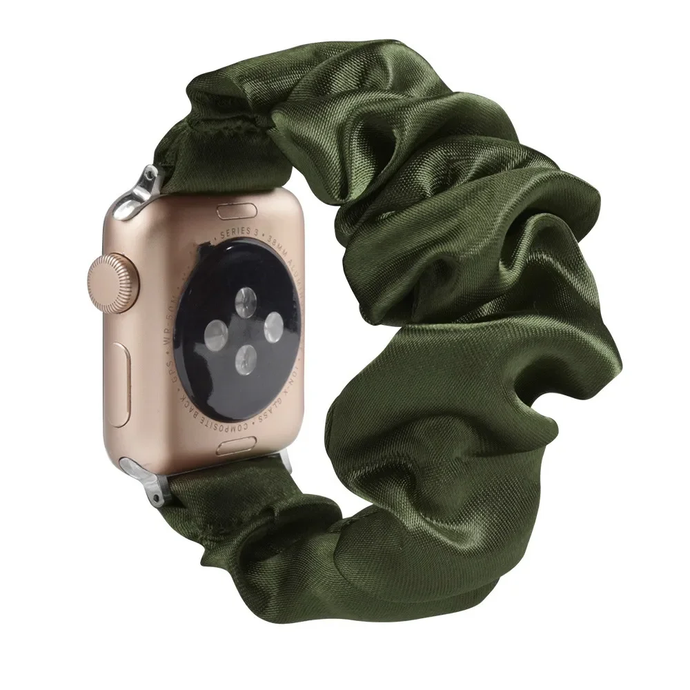 Enhanced Product Title: Stylish Adjustable Elastic Scrunchie Watch Band Strap