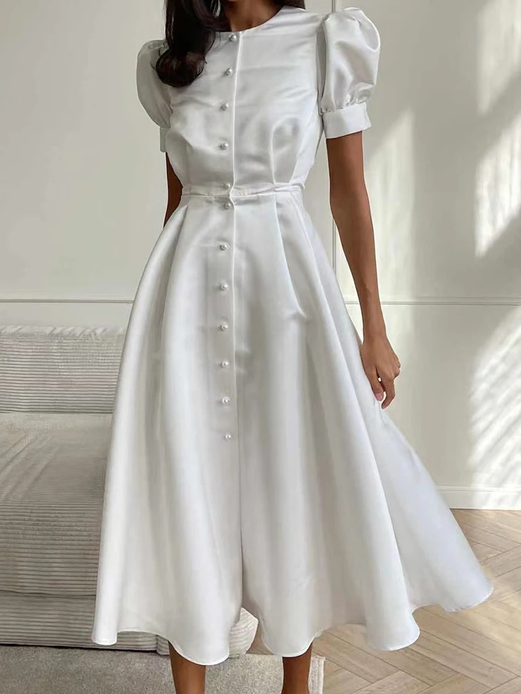 robe trapèze chic longue