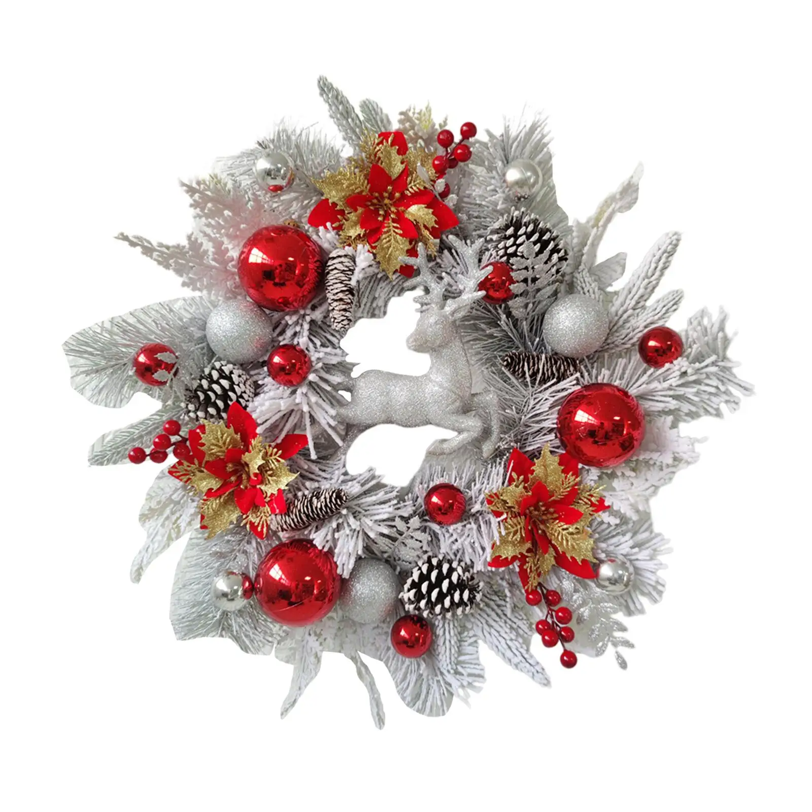 Christmas Wreath for Front Door Xmas Wreath for Party Indoor Outdoor