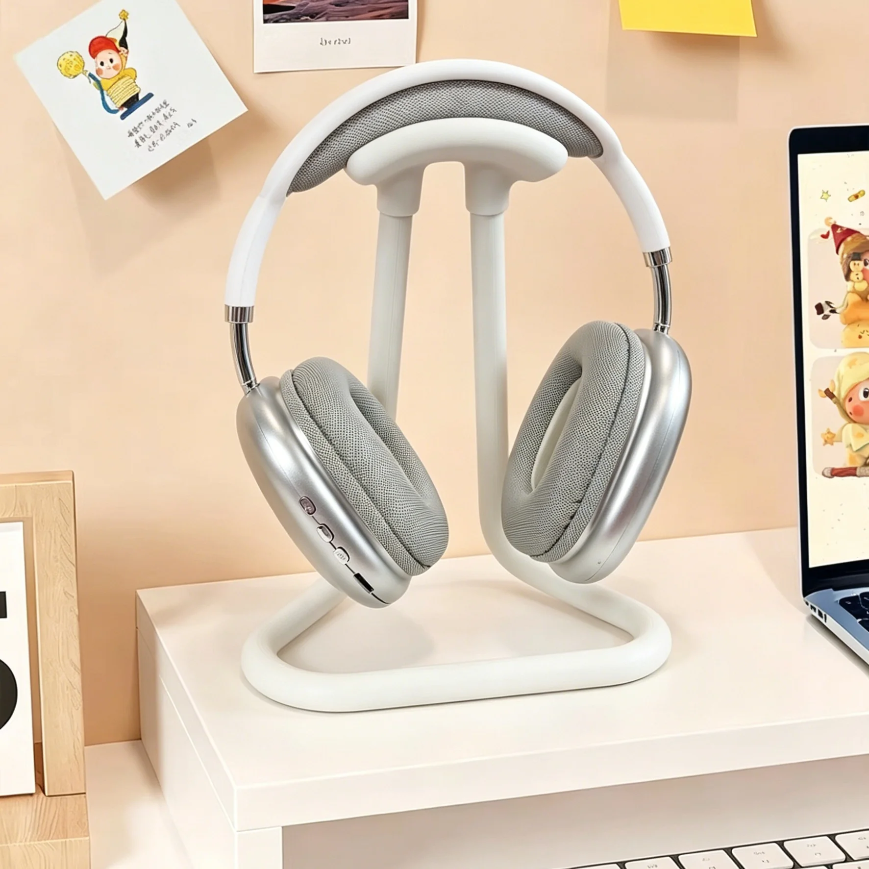 Universal Headphone Stand with Anti-Slip Base for Secure Storage and Display
