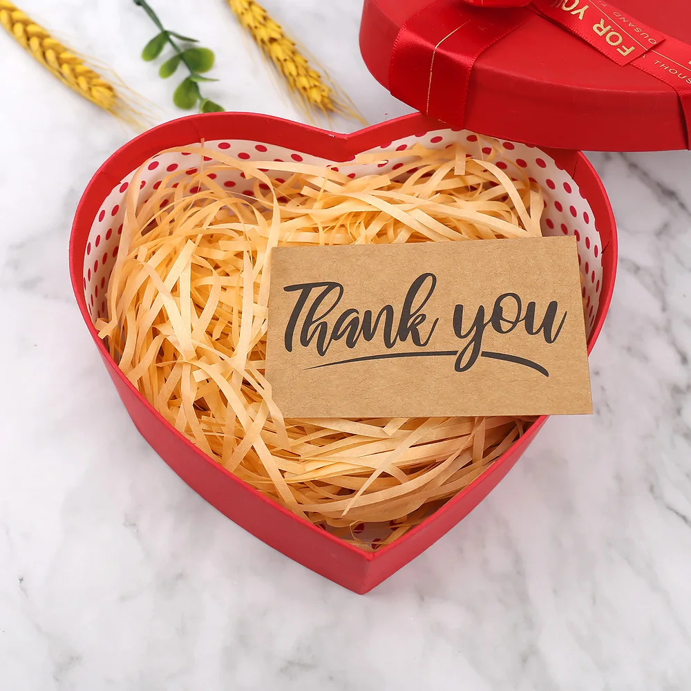 50PCS Kraft Paper Thank You Cards – Blank Greeting Cards for Kids Birthday, Baby Shower... - SKU BGC02113 - UGI Packaging