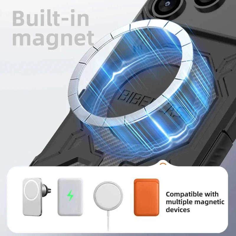 Ultimate Heavy Duty Armor Magnetic Shockproof Case - Premium Protection Cover with Magsafe Compatibility
