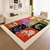 Cute Living Room Carpet Large Area Cartoon Bedroom Bedside Plush Rug Colorful Fashion Coffee Table Soft Floor Mats Ковер Tapete 3