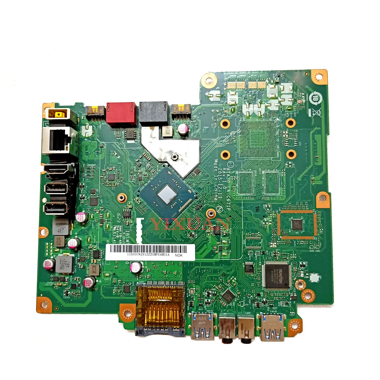 para Lenovo C2000 S200z C2000 Aio Placa-mãe com J3710 Cpu Aia30 La-c671p Ibswsc V1.0 Fru 00uw329 100 Testado Navio Rápido Novo - Imagem 3