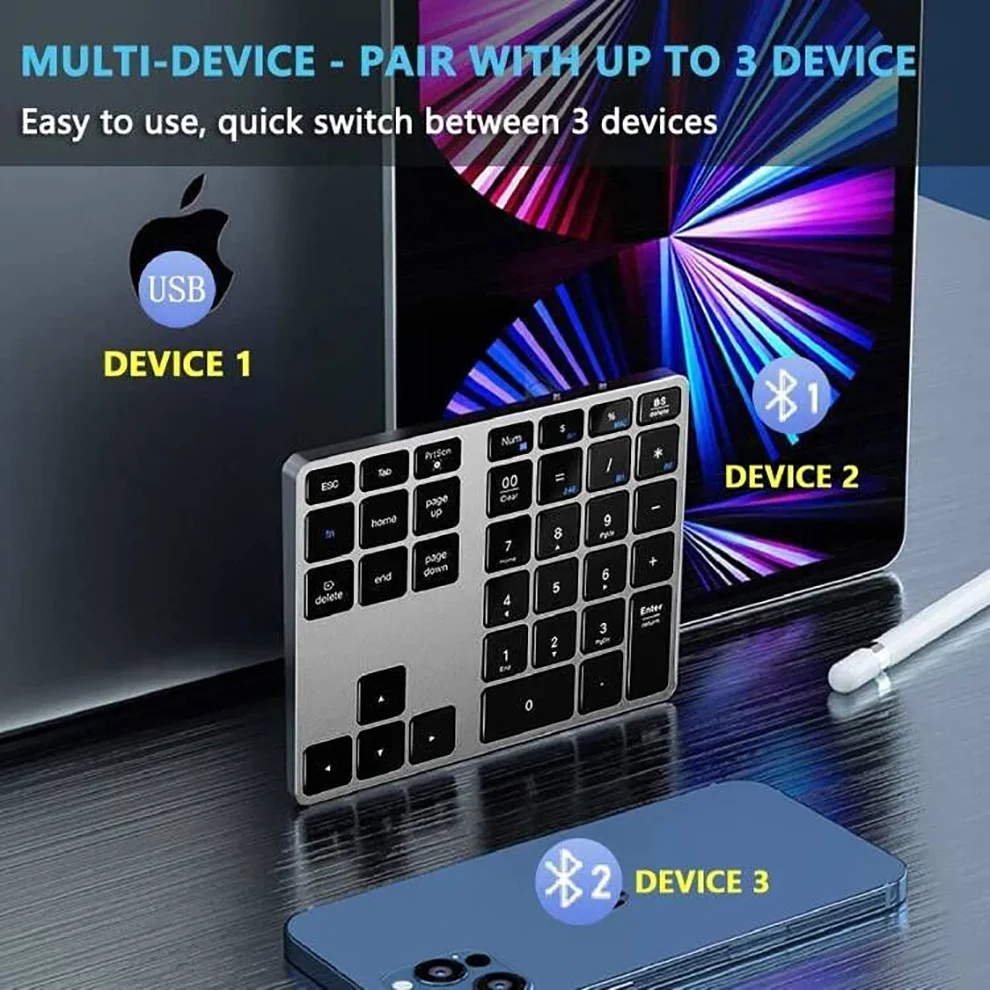 clavier numérique bluetooth sans en pour les windows