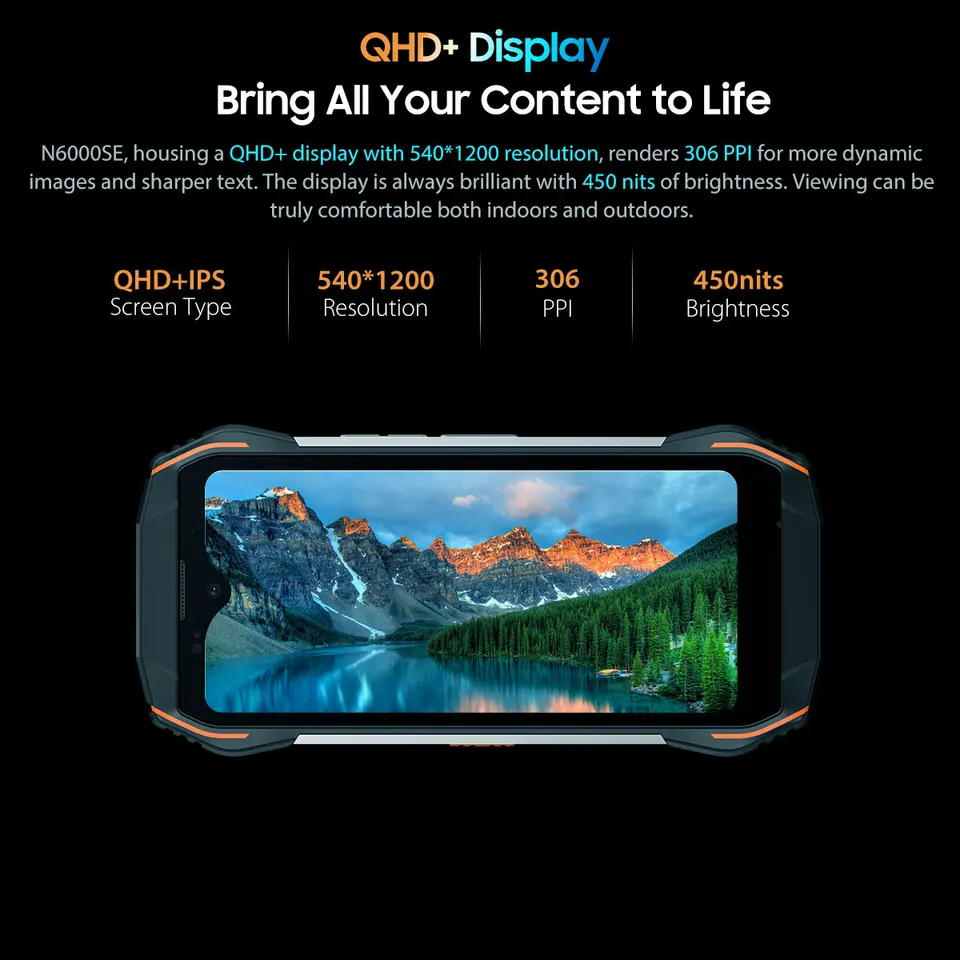 Blackview N6000SE Rugged Phone 4.3 Inches Display 4GB 128GB 13MP 