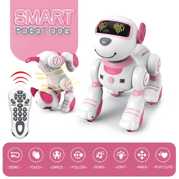 Smart Electronic Animal Pets RC Robot Dog Voice Remote Control Toys Funny Singing Dancing Robot Puppy Children’s Birthday Gift