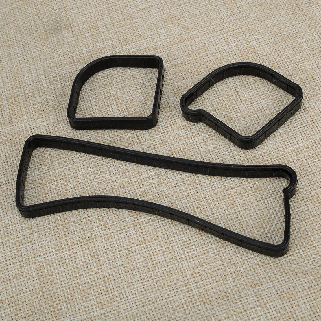 1S7G6K260AA 1S7Z6584BA 1 Set Engine Valve Cover Gaskets Fit for Mazda Lincoln Ford Escape Focus Ranger Fusion Transit Connect