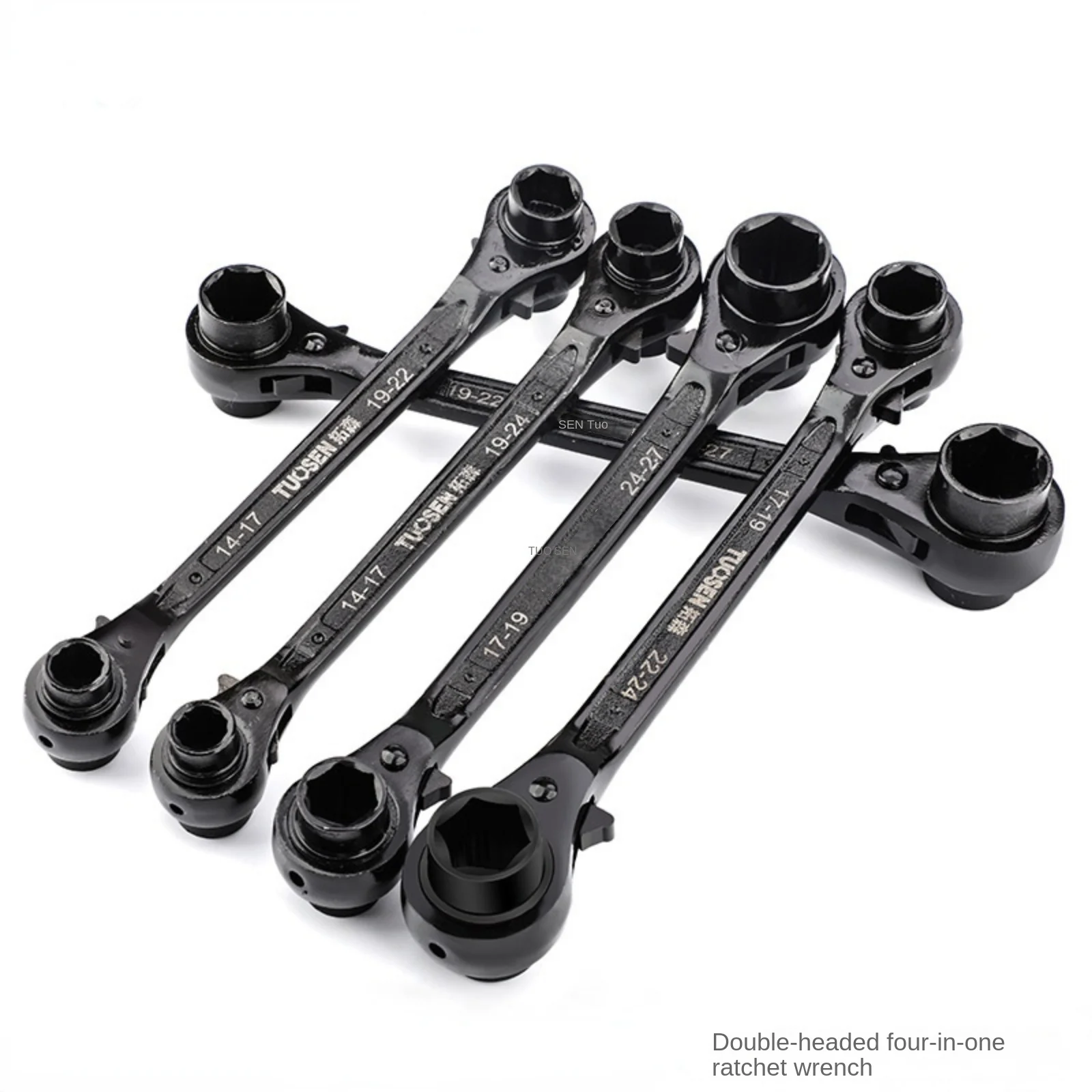 HighCarbonSteelScaffolderquickratchetwrenchmultifunctionaldoubleheadedfouruse