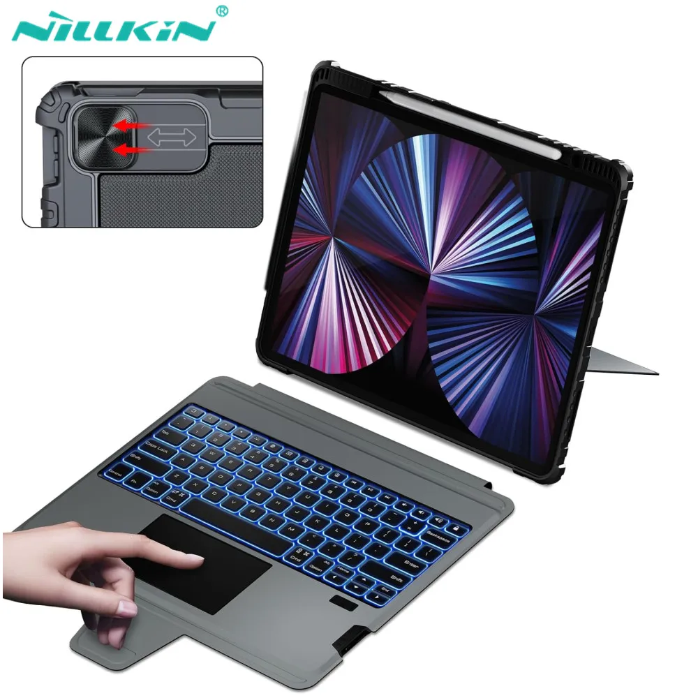 Nillkin Magic Keyboard Per Ipad Pro 12.9 11 2022 Cover Protettiva Per Obiettivo Ipad Air 5 4 Custodia Per Tastiera Retroilluminata Per Ipad 9Th 8Th 7T