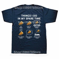 Comfortable Unisex Short Sleeve Tee - Funny Pizza Lover Design - XS (NAVY)