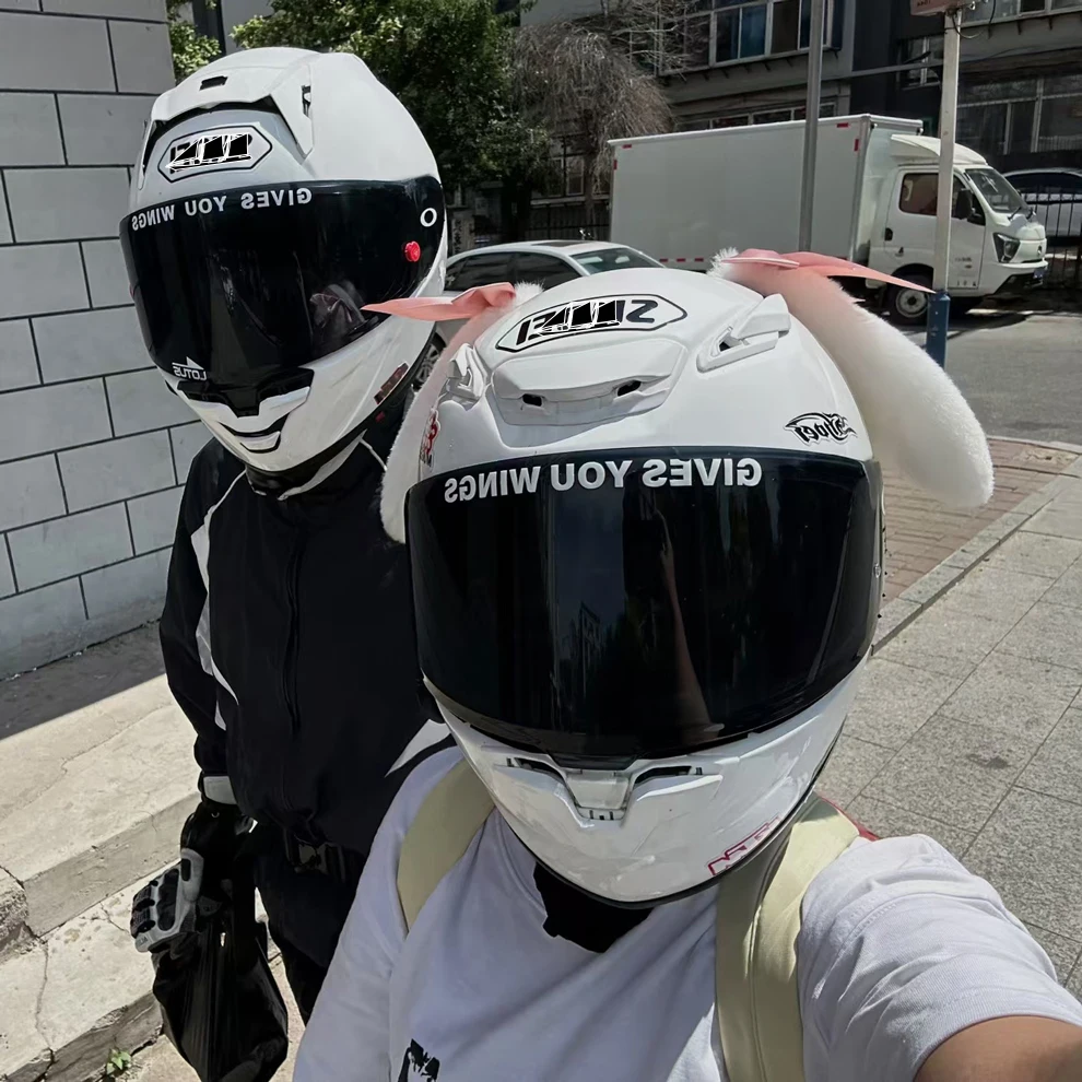 Capacete Rabbit: Como Essas Orelhas de Coelho Fofas Transformaram Meu  Capacete e Minha Experiência no Trânsito, image size:990x990