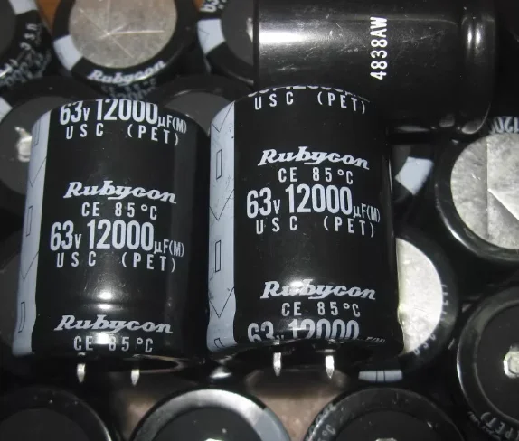 2pcs/lot 12000UF 63V 35*50mm USR Series 85℃ 12000UF63V 63V12000UF 35x50mm Aluminum Electrolytic Capacitor