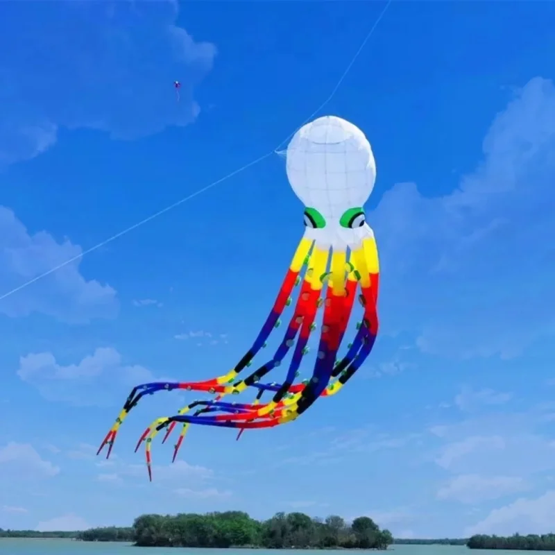 

Free shipping new 13m large octopus kites for adult flying toys kite reel inflatable kite flying inflatable games Novelty toys