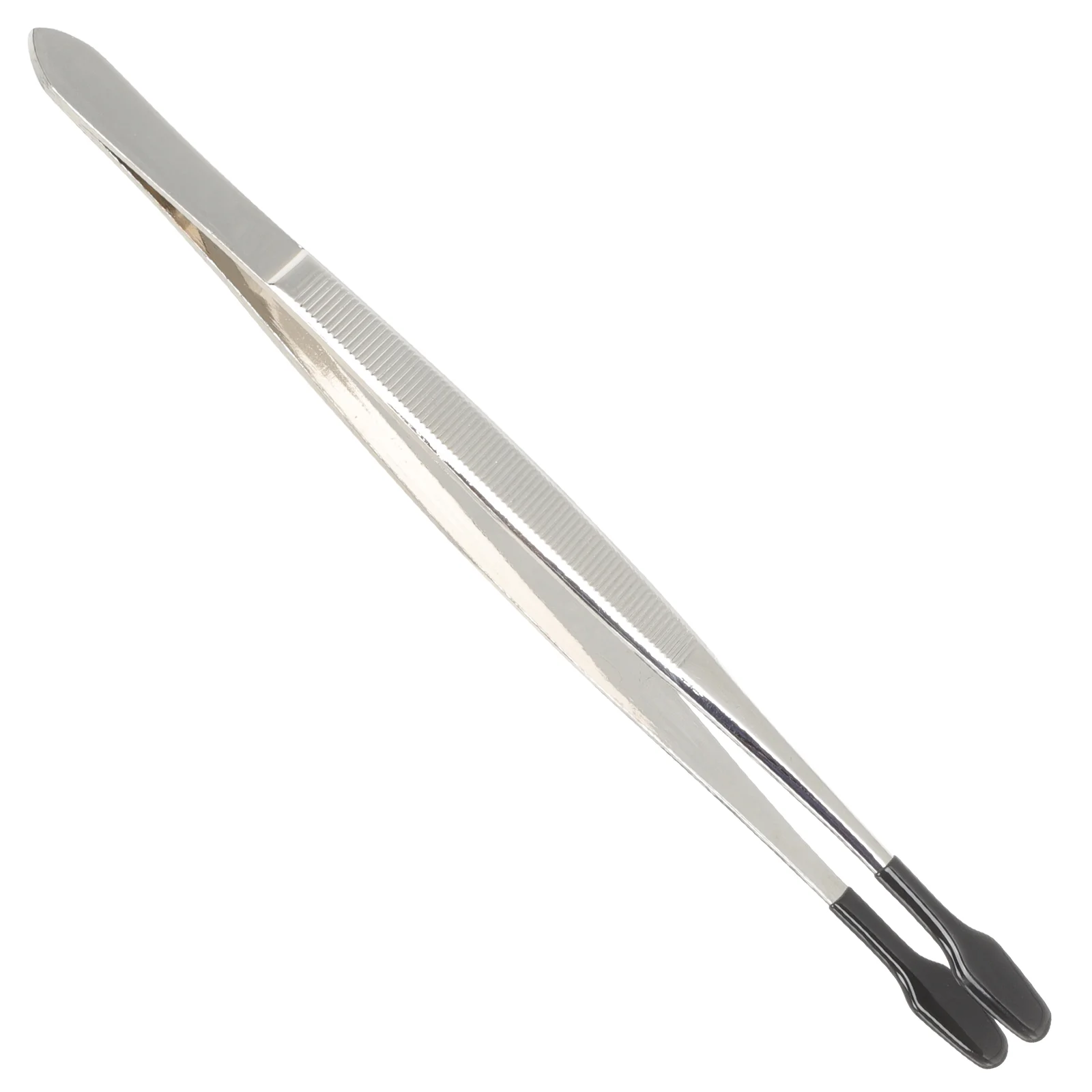 Rubber Coated Tweezers Craft Sticker Industrial Hand Tools Jewelry Rubber Tipped Flat Tip Stainless Steel 15 Pcs for tweezer tool