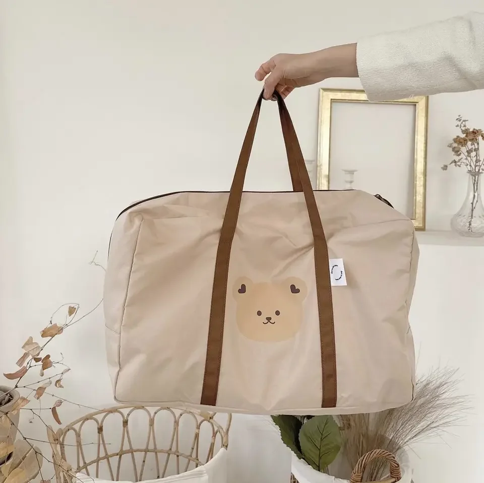 Cartoon Mommy Bag Large Capacity Kindergarten Quilt Storage Bag Moving Artifact Oxford Essential for Outdoor Travel travel bag diaper bag maternity bag