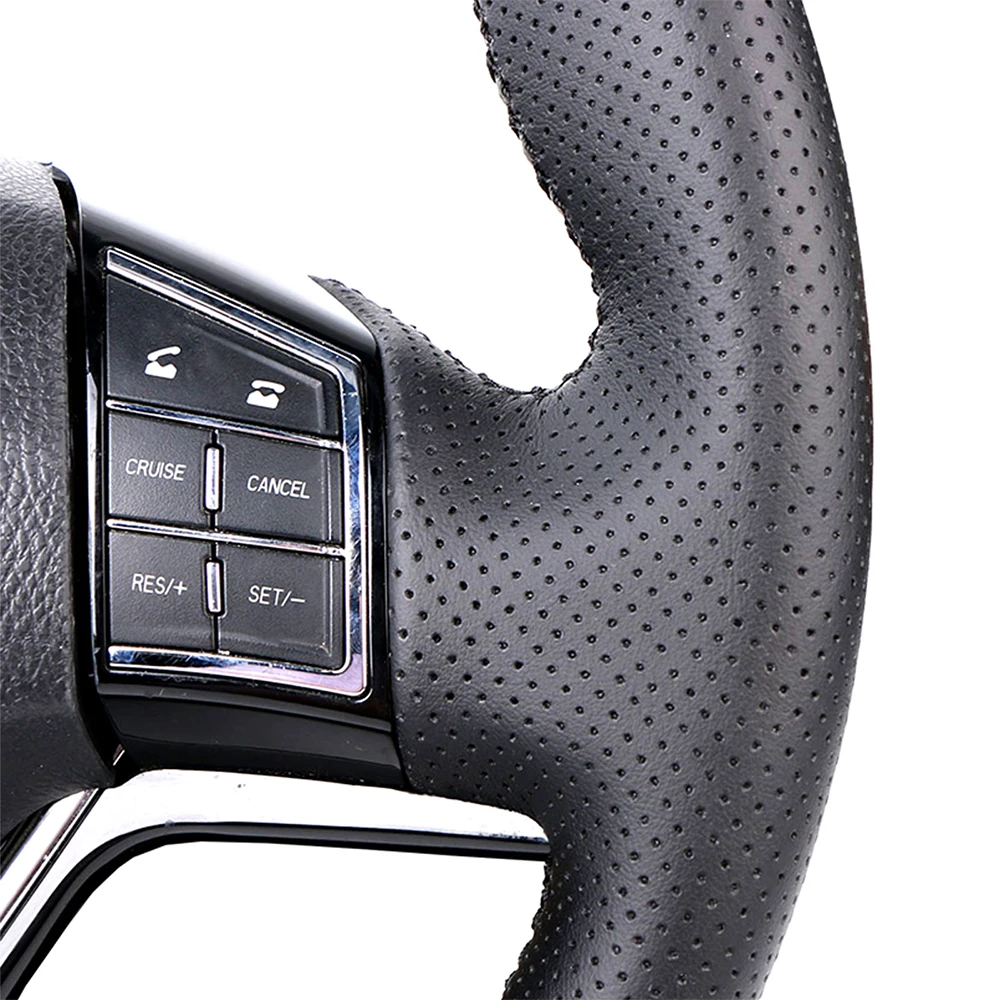 Customized Car Steering Wheel Braiding Cover - Premium Leather Wrap Accessory