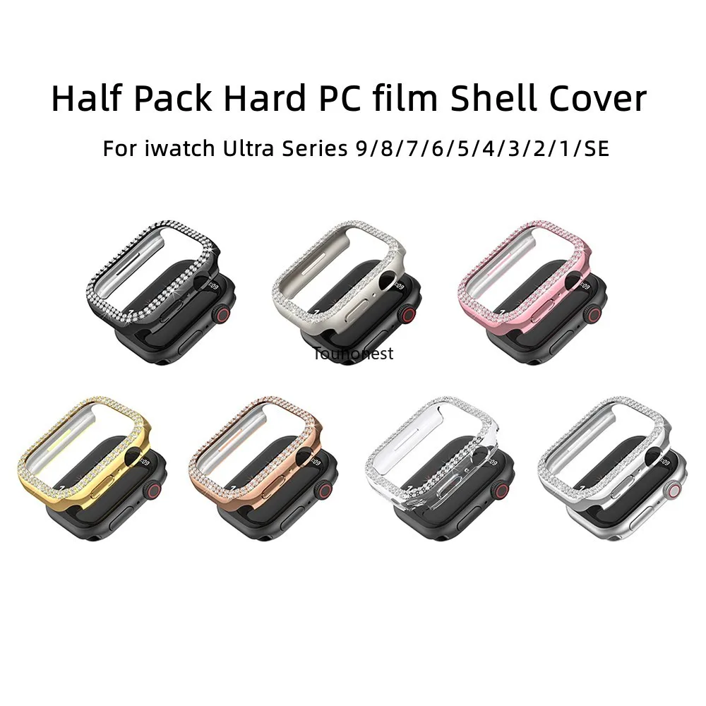 Sparkling Rhinestone Protective Watch Case Cover