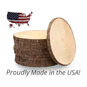 Wood Slice Centerpiece Made in USA