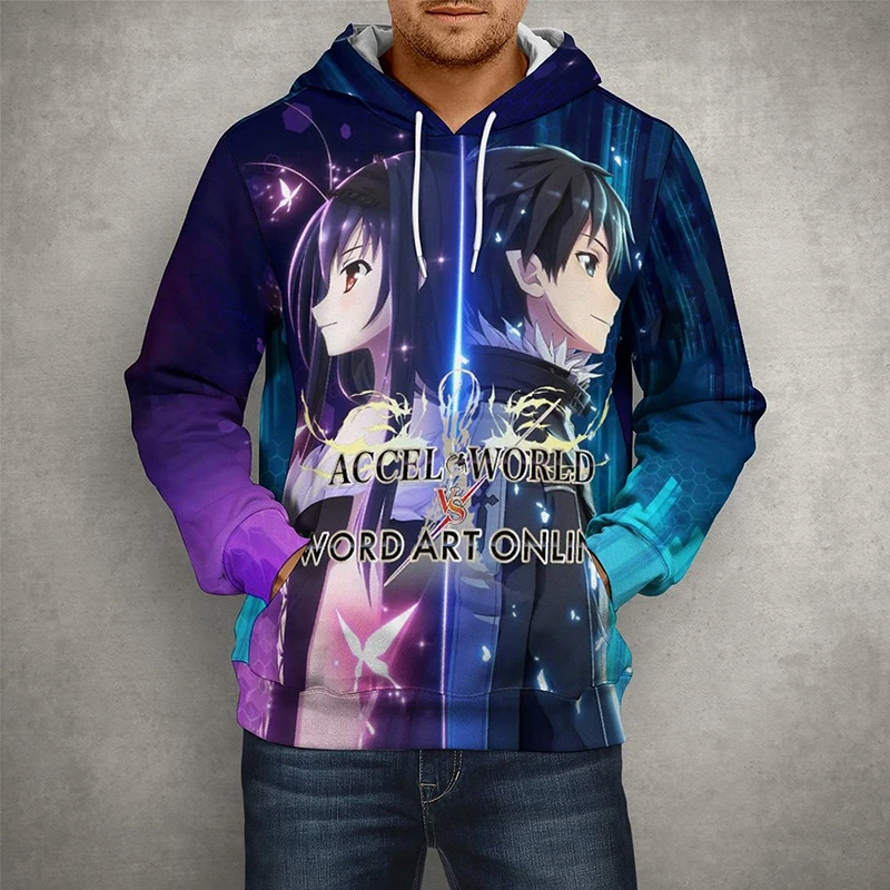 

Game Sword Art Online Hoodies Men Women Casual 3D Print Sweatshirts Streetwear Long Sleeve Cool Pullover Coat Clothes
