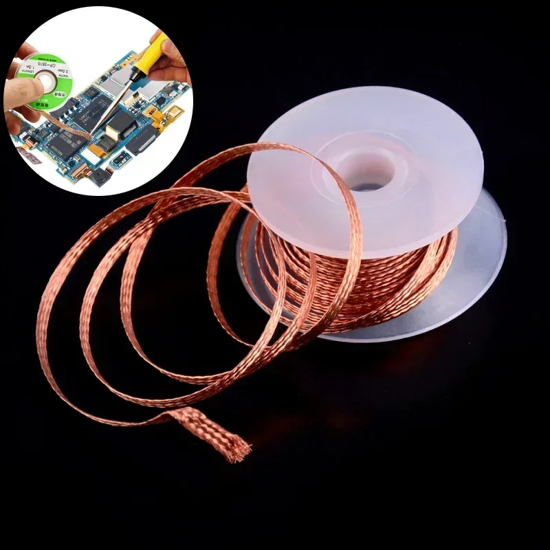 Desoldering Mesh Braid 1-3.5mm Copper Solder Remover Wire
