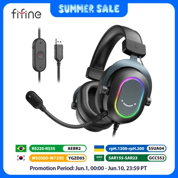 FIFINE RGB Gaming Headset 1