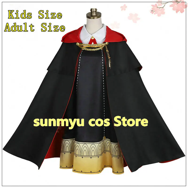 

Anya Forger Cosplay SPYxFAMILY Costume Cape Manttle Uniform Adult Size Kids Size Children Uniform SPY FAMILY Cosplay