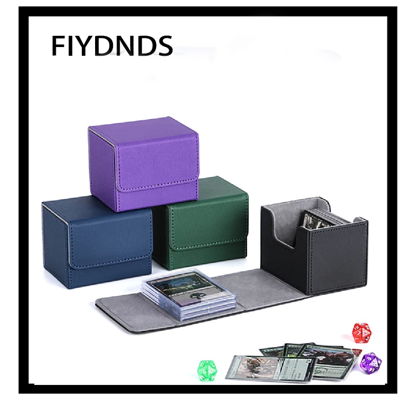 100 + Pu Card Deck Storage Box Magic Ygo Ptcg Giochi Da Tavolo Commander Mtg Card Carry Organizer Case Trading Card Deck Bo
