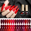 Rainbow Ghini 15ml Glitter Dark Red Gel Nail Polish Semi-Permanent Varnish UV Pale Red Nail Gel Art Supplies for Professionals 1