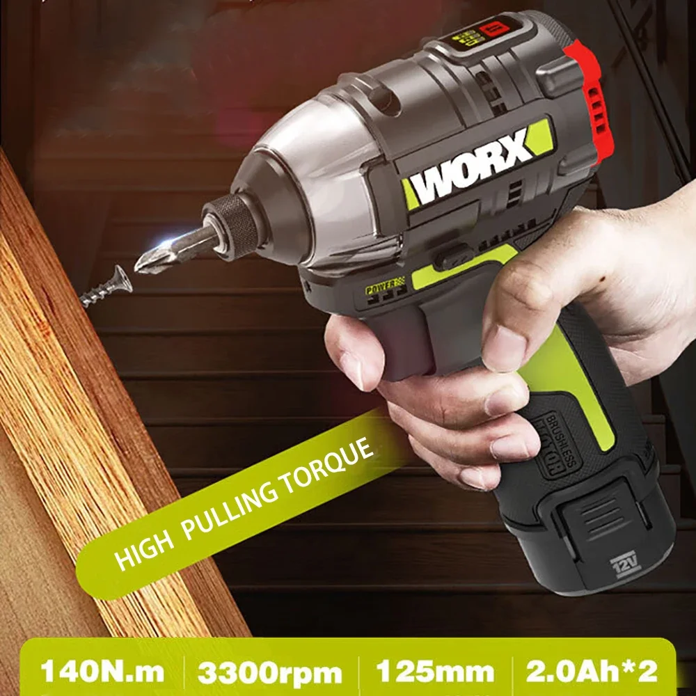 Worx  Ʈ ũ ̹, 귯ø , ũ ,  ͸  ũ ̹, WU132, 140Nm, 12V, 3300rpm