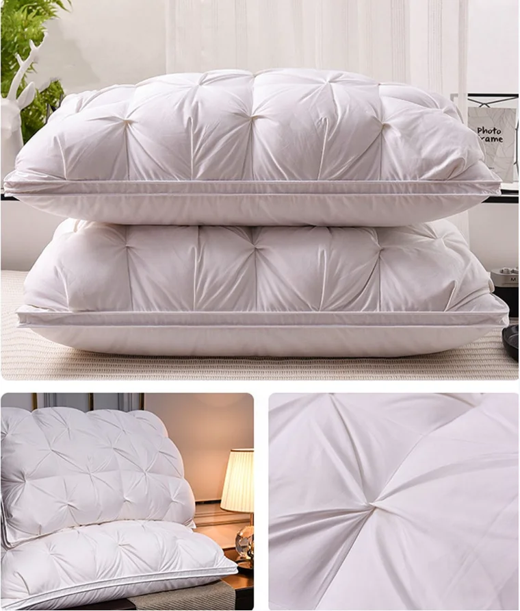 White Goose-Down Feather Pillow