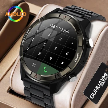 AMOLED 454*454 HD 항상 시간 표시, 블루투스 통화 스마트 워치, 남성 여성 TWS 이어폰, 4G 메모리 스마트 워치, 2024 신제품