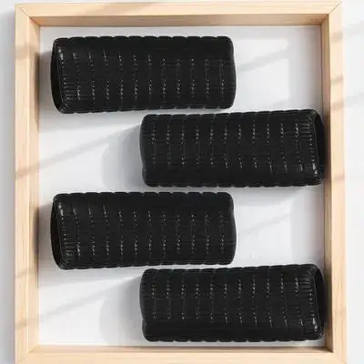 4Pcs 바이올린 보우 그립 슬리브 비올라 보우 고무 그립 커버 인체 공학적 디자인으로 피로 감소 및 정확도 향상 간편한 설치 우아함