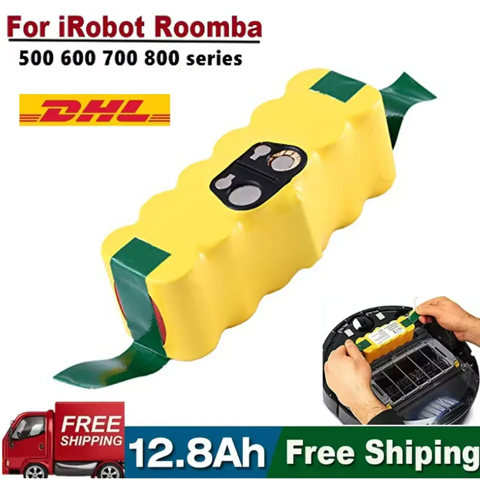 ParairobotRoombabateríarecargable14,4V6800mAh500550560600650698780876900Seriesbateríadeaspiradora