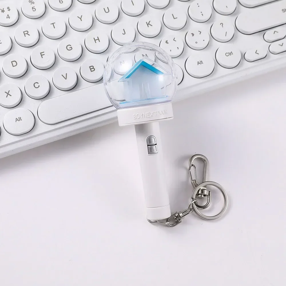 Kpop Idol BOYNEXTDOOR Mini Light Stick Keyring Glow Stick Key Chains Home Decoration for ONEDOOR Gift