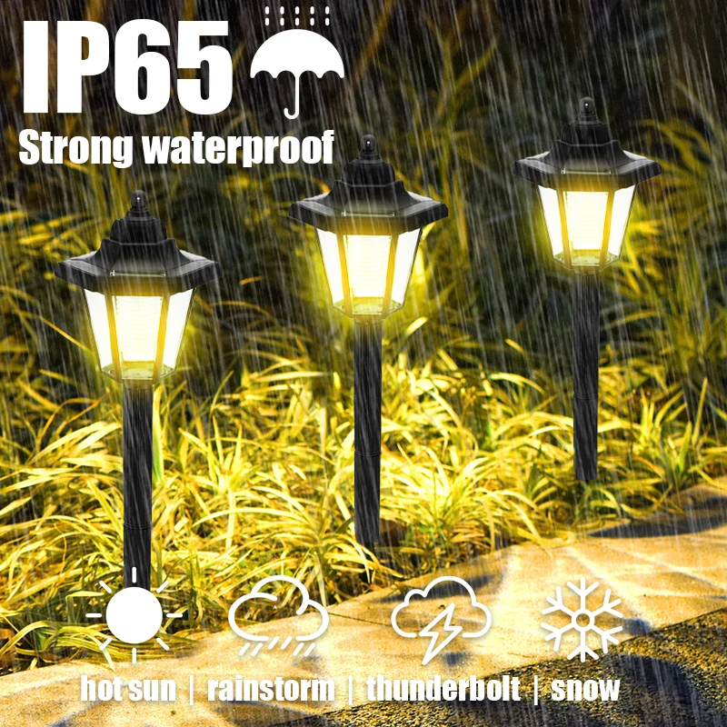 

Садовые светодиодные фонари на солнечной батарее, водонепроницаемый светильник для газона, искусственного ландшафта, дорожки, внутреннего дворика, уличное украшение